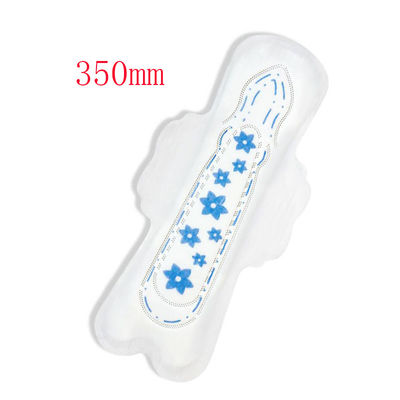 Ein guter Preis. Großhandel Super Soft White Blue Chip Einweg 350mm Sanitärkissen für Frauen Online