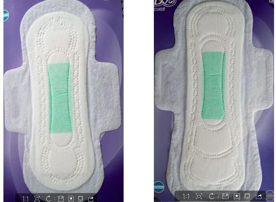 Weibliche hygienisch-sanitäre Servietten-natürliche Baumwollwegwerfauflagen für Zeiträume