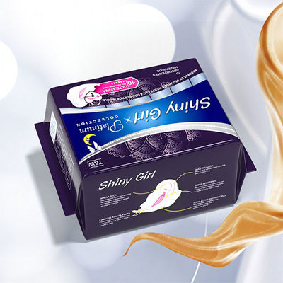 Ein guter Preis. Nicht gesponnene gesundheitliche Auflagen biologisch abbaubarer kundenspezifischer Logo Disposable Female Period Pads Online