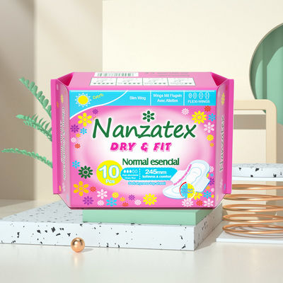 Ein guter Preis. Ultrafeine schnelle Absorption Grüner Chip Damen Sanitäre Servietten Einweg Superabsorptionsform Geflügelte Form Online