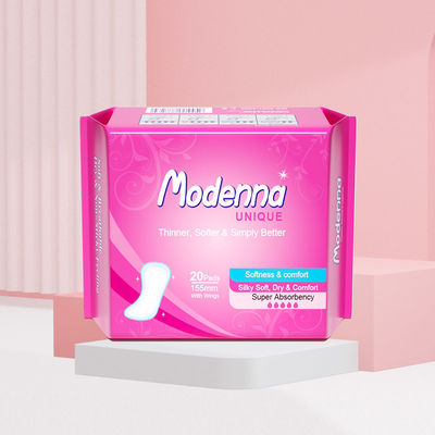 Weiches Wegwerfholzpulp für Hygiene-Servietten Baumwolle Frau Pad Ultra Dicke