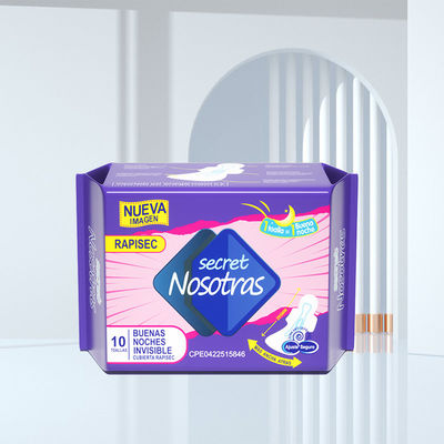 Ein guter Preis. China AGrade kundenspezifische weibliche Menstruationskissen Flügel Hygiene Bio-Baumwolle Sanitärkissen Lady Pad Sanitär Serviette Online