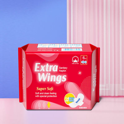 Ein guter Preis. Hygieneprodukte für Frauen Extra lange Bio-Baumwolle Menstruationskissen 350 mm Übernacht-Sanitärwäsche Online