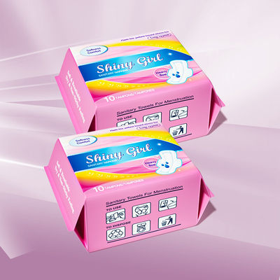 Ein guter Preis. Ultra dünne Menstruation 245mm Baumwolle Atmungsanitärer Servietten für Frauen Damen Online