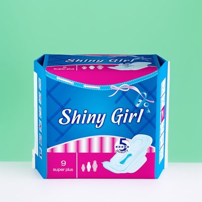 Ein guter Preis. 285mm Flügel Frauen Sanitär Serviette Ausgezeichnete Absorptionsfähigkeit Weiches Nichtgewebtes Pads für Komfort Online
