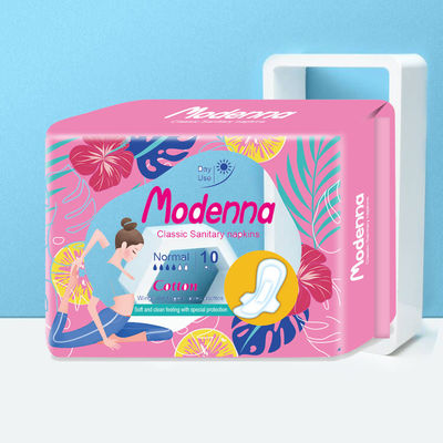 Ein guter Preis. OEM 290mm Hygiene Biologisch abbaubare Sanitäre Serviette Baumwolle Weibliche Sanitäre Pad mit Flügeln Online