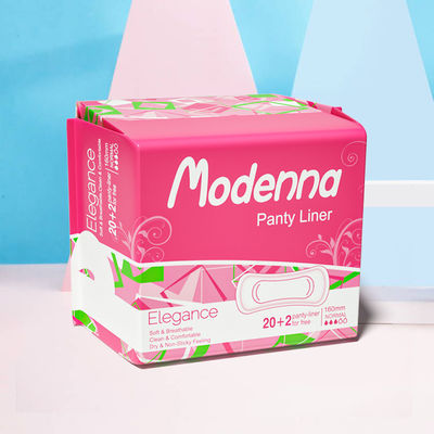 Biologisch abbaubare Damen Baumwolle Biologische Sanitäre Servietten für Frauen Unterwäsche Liner