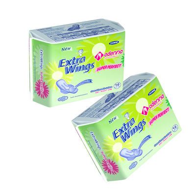 Ein guter Preis. Atemberaubende Baumwoll-Frauen-Sanitär-Serviette mit Flügeln Absorption 30-250 ml und anpassbares Gewicht Online