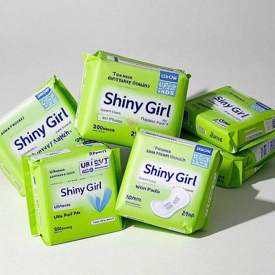 Lange Länge Anion-Chips Ultra dünne Sanitärnappen Frauen Super absorbierende reine Baumwolle Sanitärpolster